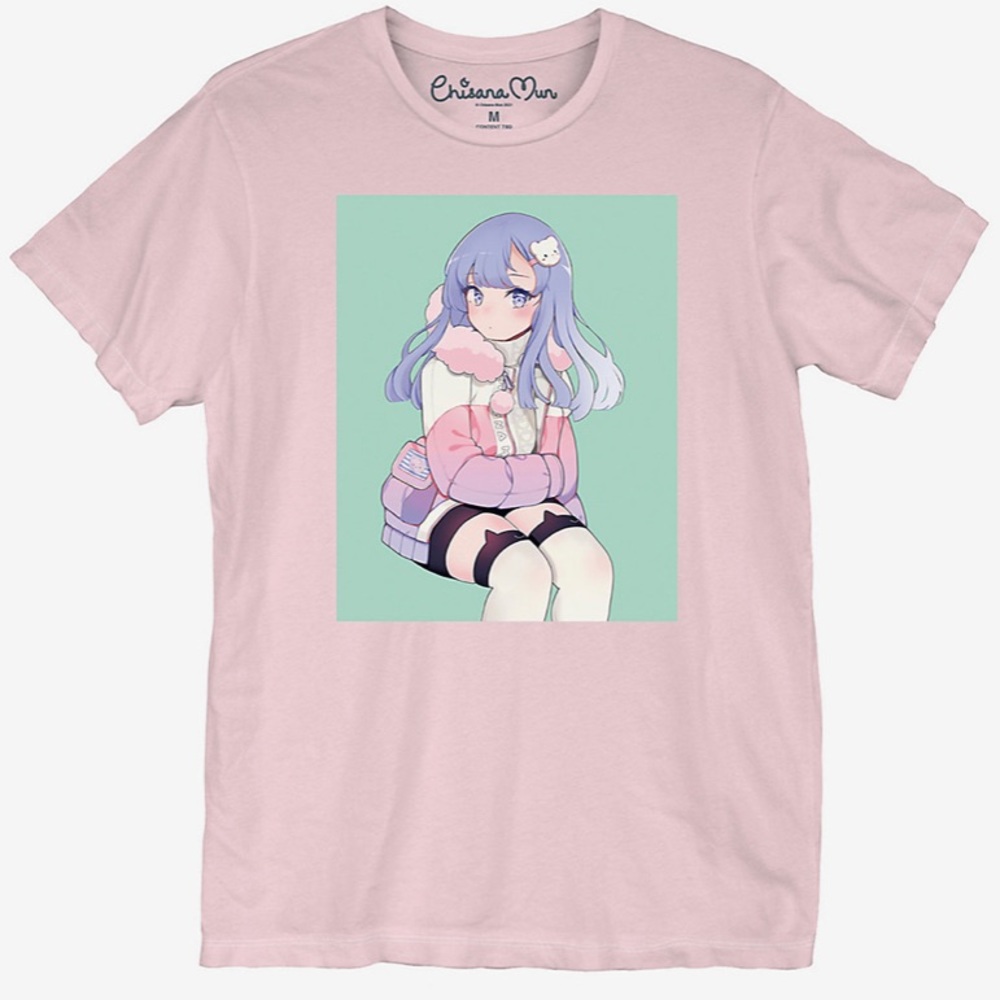 HOTTOPIC Kawaii Girl Parka Girls T-Shirt By Chisana Mun